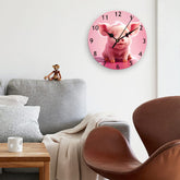 Pink Piggy Children Wall Clock My Wall Clock
